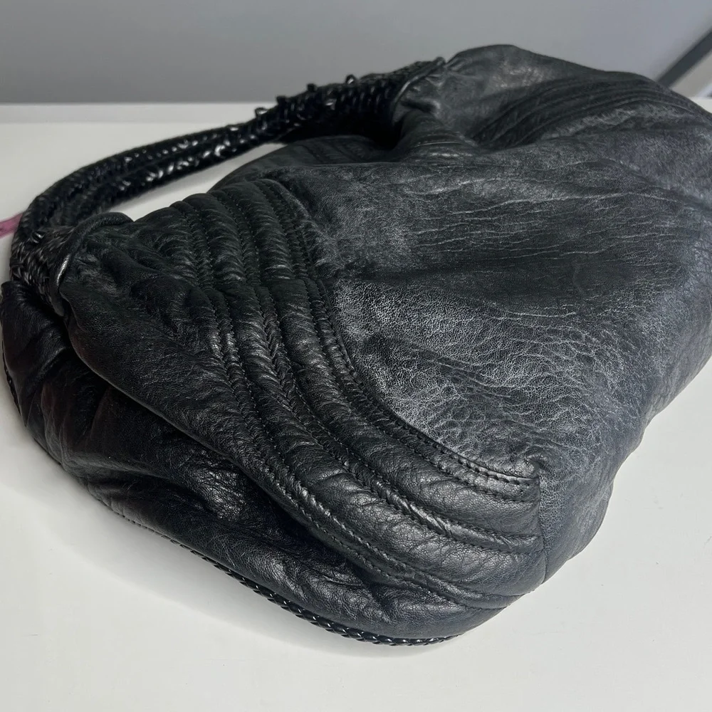 Fendi Small Spy Bag Black Lamb Leather Zucca Interior